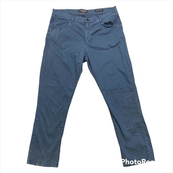 Mens Jack of Spades High Roller Comfort Sit Straight Leg Blue Casual Pants 42x32 - Picture 4 of 9